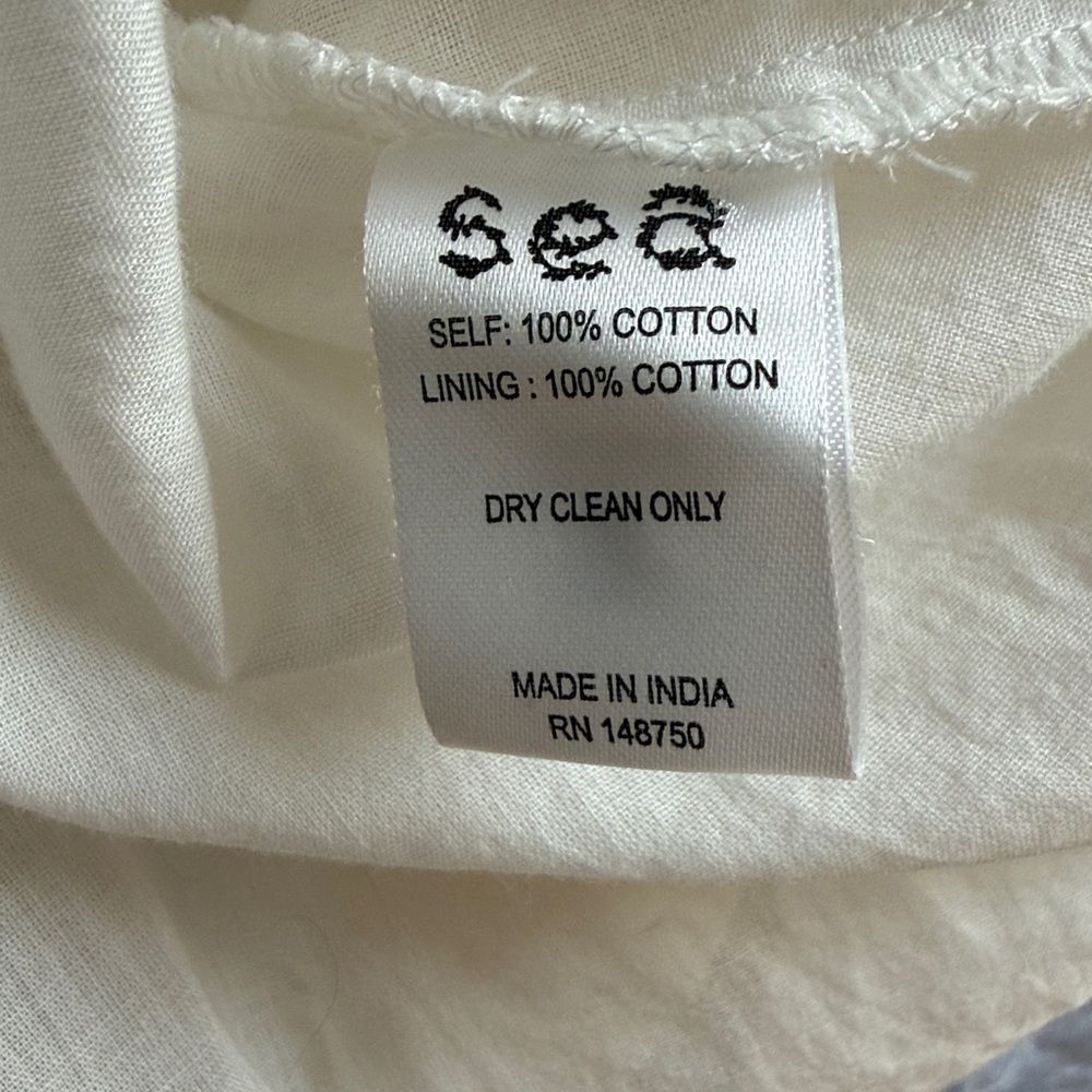 SEA New York Lina Eyelet Tunic Dress | Cream - Picture 8 of 8